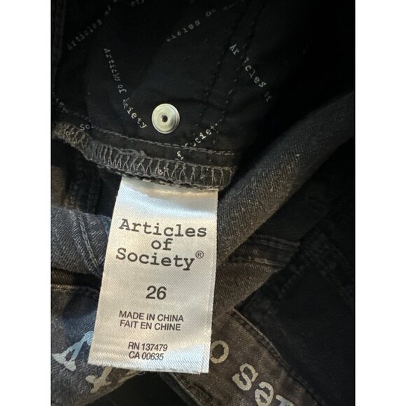 Articles Of Society Gray Skinny Jeans Size 26 - Picture 4 of 4